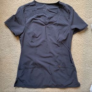 Cherokee infinity gray scrub top